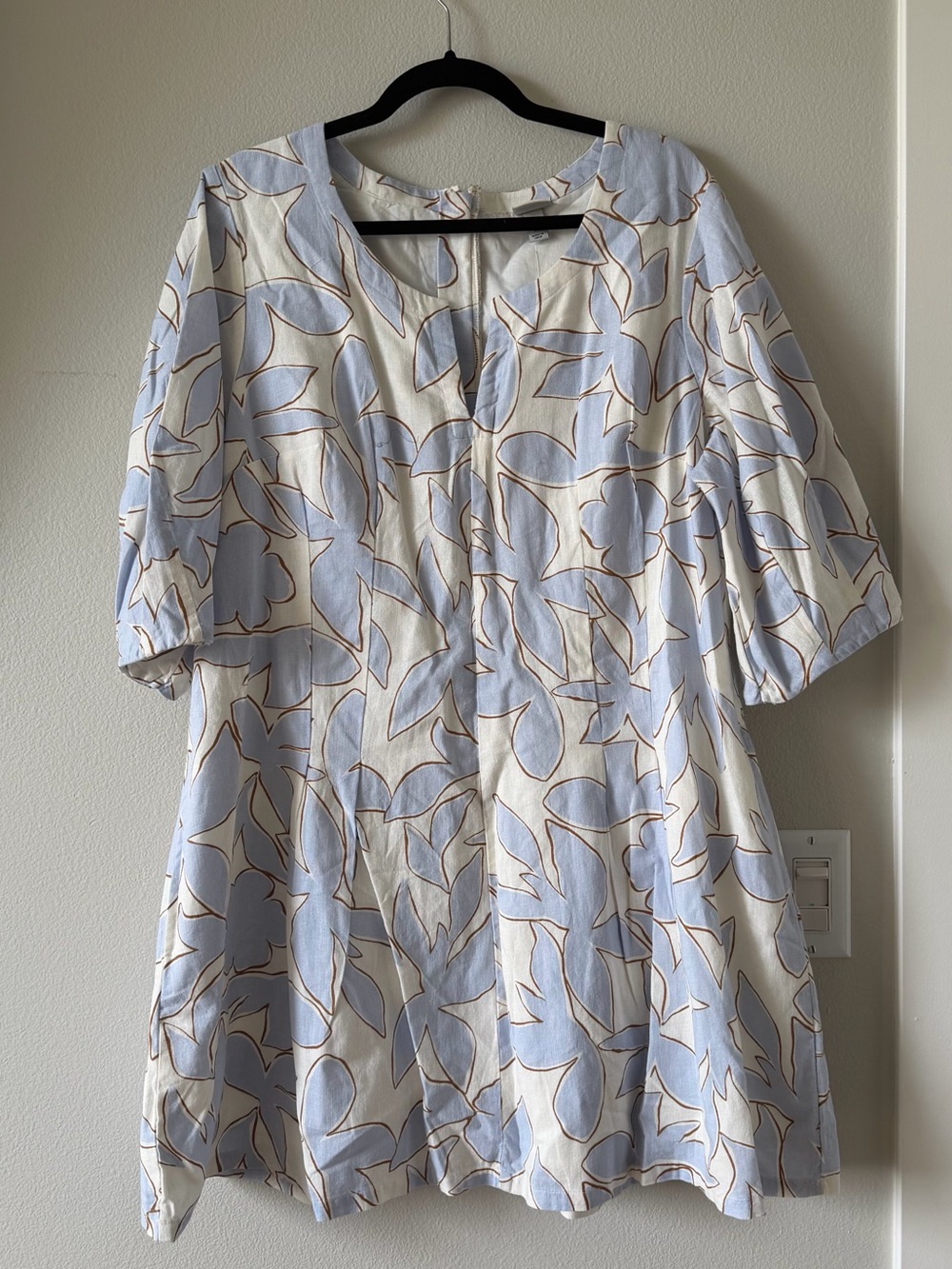 a new day target floral puff sleeve dress